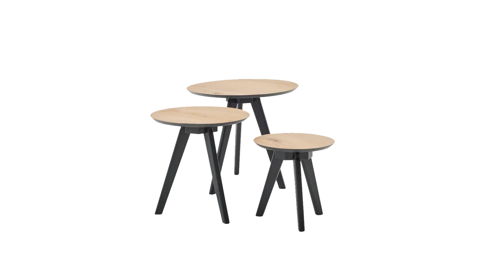 Roomio No. 2002 Couchtisch 3er Set rund, Typ 72158