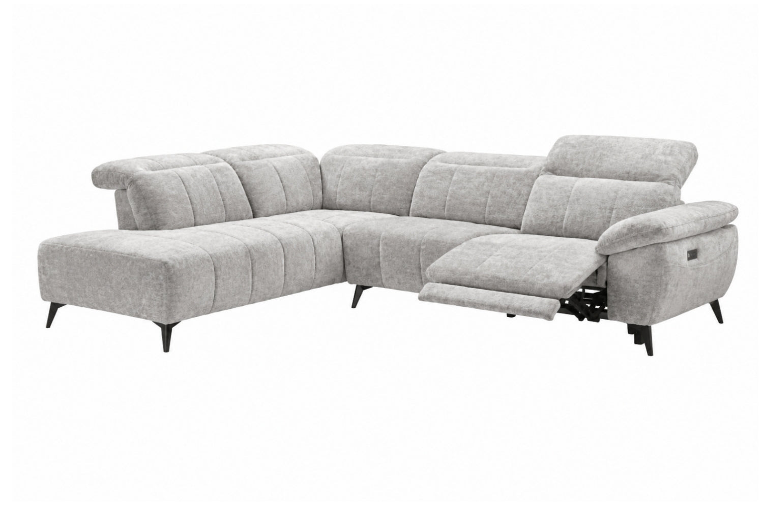 Polstergarnitur Ottomane links, RFF-5528 126-00 links, Bezug F18 hellgrau