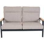 Loungesofa 2-Sitzer, T50306 Cortina, anthrazit/natur