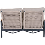Loungesofa 2-Sitzer, T50306 Cortina, anthrazit/natur