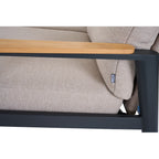 Loungesofa 2-Sitzer, T50306 Cortina, anthrazit/natur