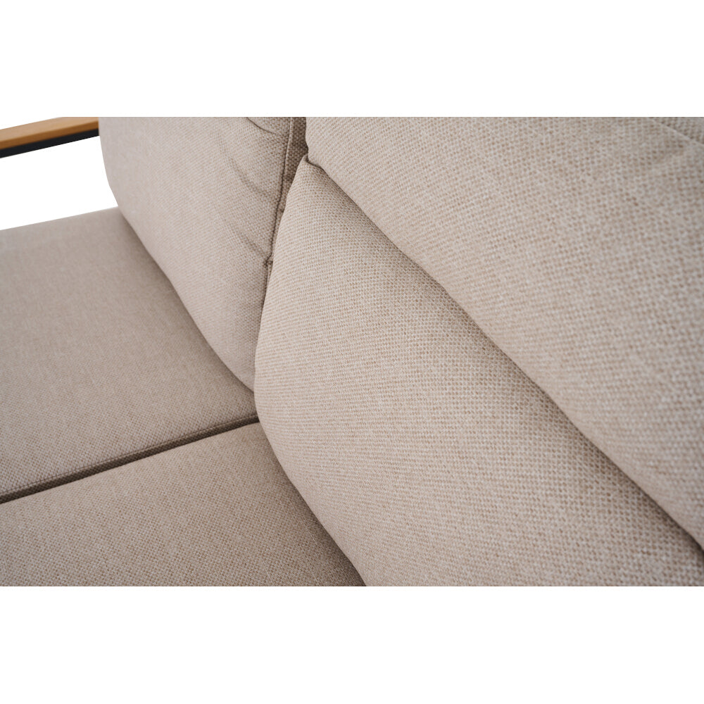 Loungesofa 2-Sitzer, T50306 Cortina, anthrazit/natur