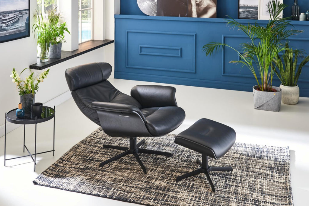 CONFORM® Hocker Timeout mit Lederbezug
