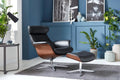 CONFORM® Relaxsessel Timeout mit Lederbezug inklusive passendem Fußhocker