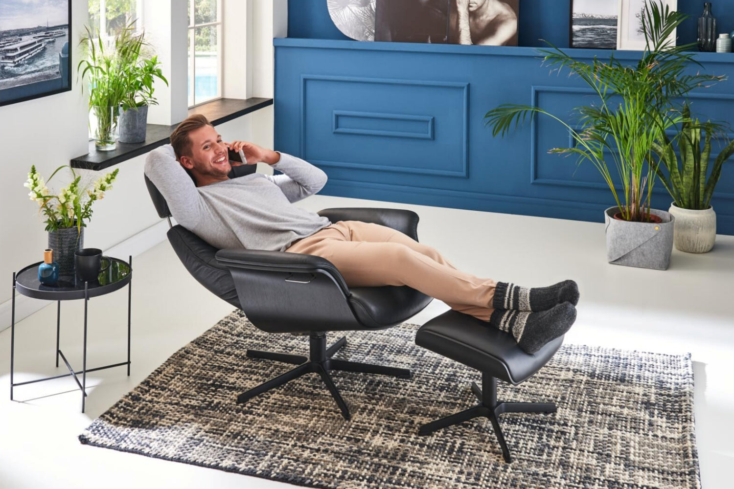 CONFORM® Relaxsessel Timeout mit Lederbezug