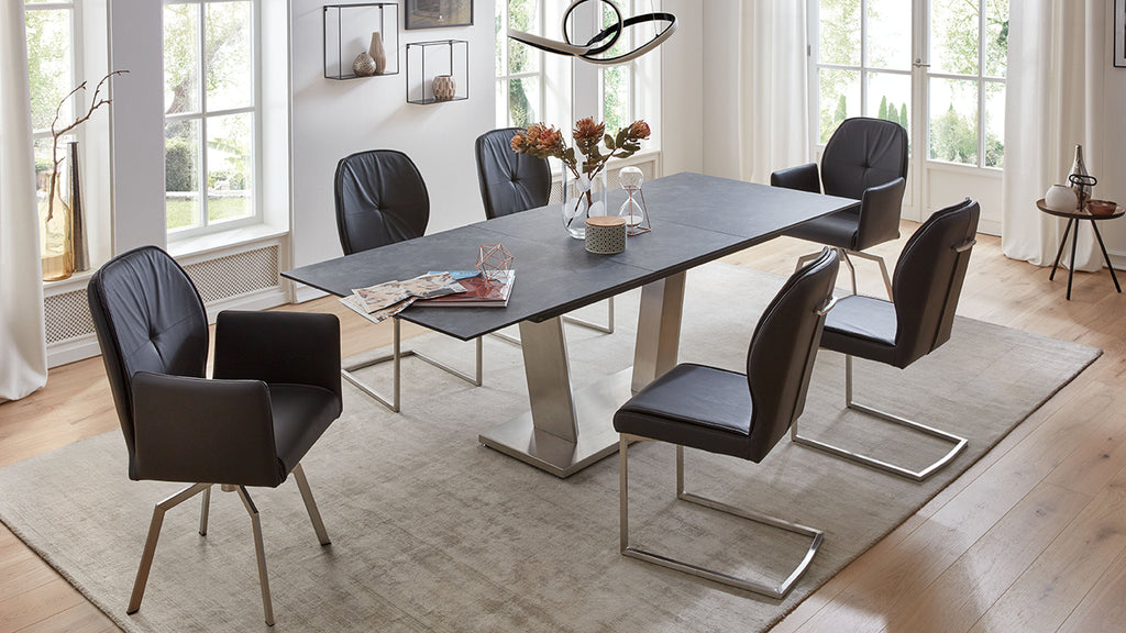 Interliving 5104 Säulentisch, ausziehbar, Typ INT-ST-E180-x_Terra