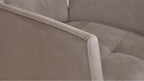 Interliving -5104 Vierfuß-Stuhl mit Armlehnen, gepolstert, Typ BX15-x-ZILCA_Mikrofaser, Dove Grau