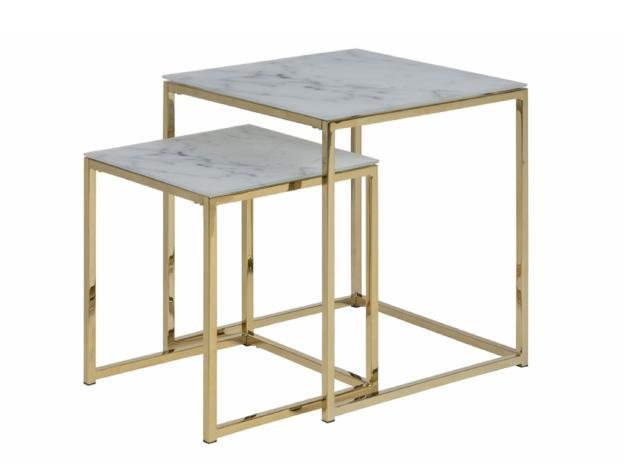 Zwei-Satz-Tisch bzw. Wohnzimmertisch-Set Alisma
